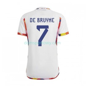Koszulka Belgia De Bruyne 7 Wyjazdowe Koszulki Piłkarskie World Cup 2022 Krótki Rękaw